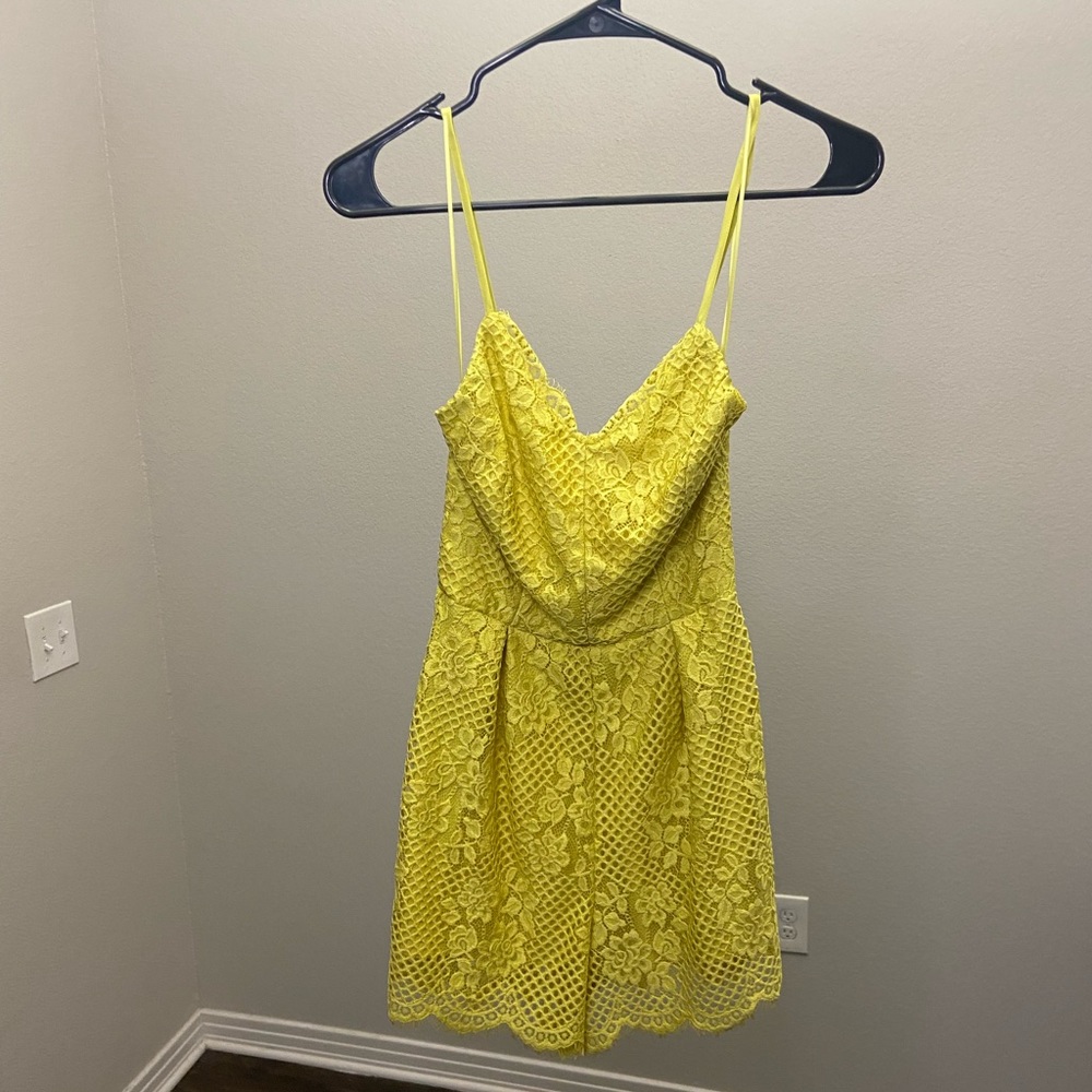 GB Yellow Lace Romper